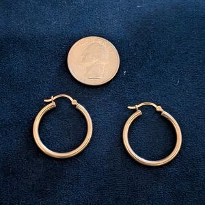 Elegant Sterling Silver Hoop Earrings